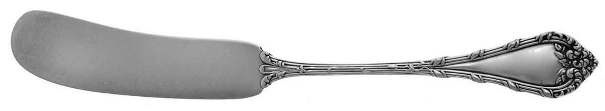 Madame Royale (Sterling, 1897) Flat Handle Butter Spreader by Durgin-1