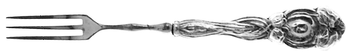 Tulip (Sterling, 1898) Individual Fruit Fork with Silverplate Tines by Durgin-1