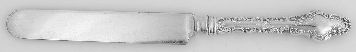 Watteau (Sterling, 1891) Blunt Hollow Knife with Bolster by Durgin-1