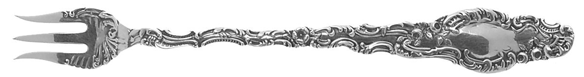 Watteau (Sterling, 1891) Cocktail/Seafood Fork by Durgin-1