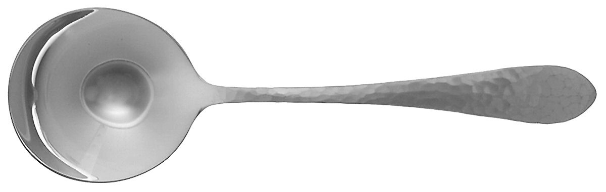Pointed Antique-Hammered (Sterling) Round Bowl Soup Spoon (Cream Soup) by Dominick & Haff-1