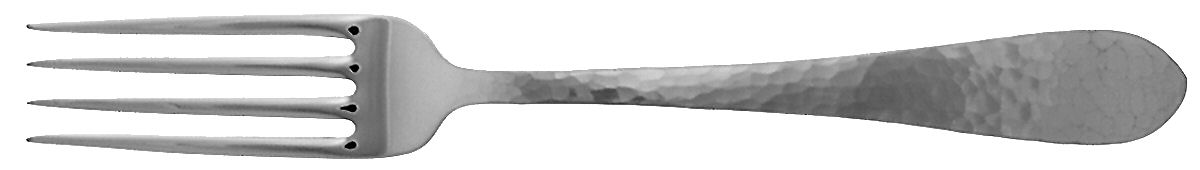 Pointed Antique-Hammered (Sterling) Monogram Fork by Dominick & Haff-1