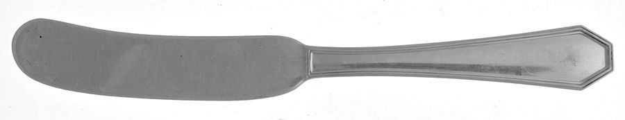 Queen Anne-Plain (Sterling, 1910) Flat Handle Butter Spreader by Dominick & Haff-1