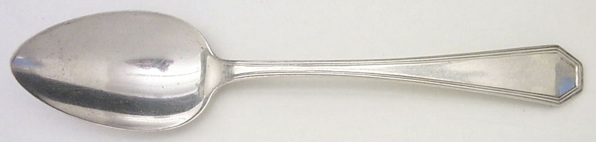 Queen Anne-Plain (Sterling, 1910) Dessert/Oval Soup Spoon by Dominick & Haff-1
