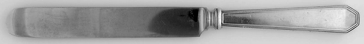 Queen Anne-Plain (Sterling, 1910) Blunt Hollow Knife with Bolster by Dominick & Haff-1
