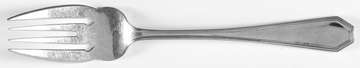 Queen Anne-Plain (Sterling, 1910) Individual Solid Fish Fork by Dominick & Haff-1