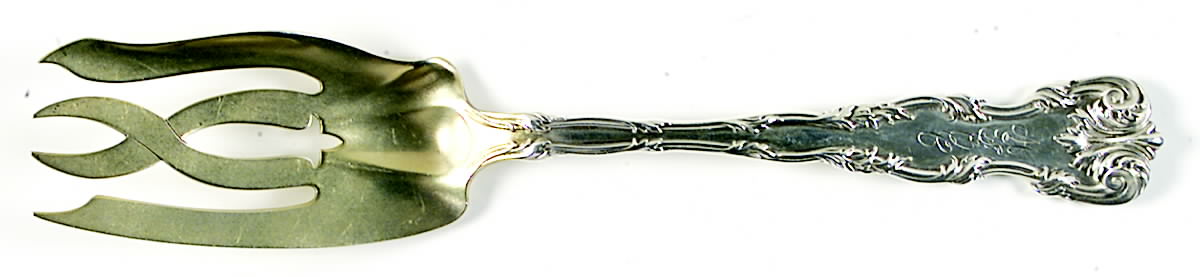 Victoria (Sterling, 1901) Solid Salad Serving Fork by Dominick & Haff-1