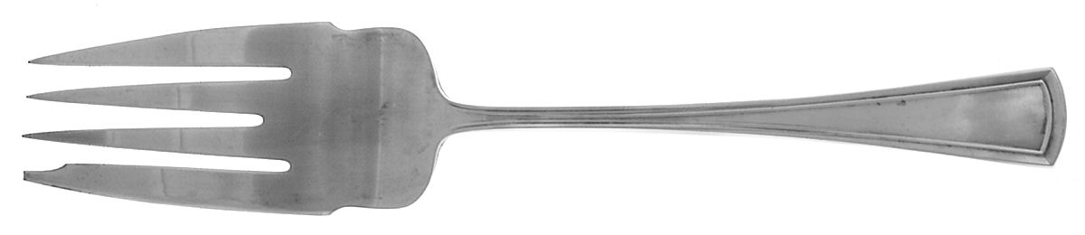 Virginia (Sterling, 1912, No Monograms) Medium Solid Cold Meat Serving Fork by Dominick & Haff-1
