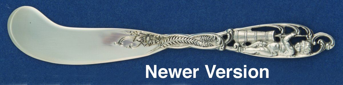 Labors of Cupid (Sterling, Newer) Flat Handle Butter Spreader by Dominick & Haff-1