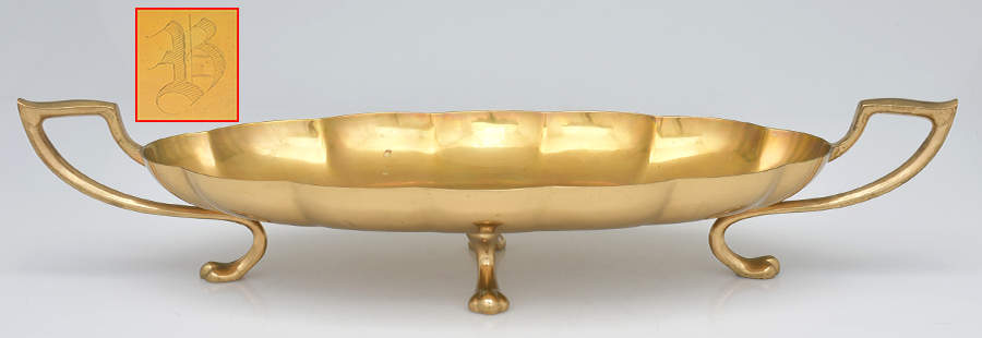 Regal (Dirigold, Hollowware) 15" Footed Handled Bread Tray by Dirilyte-Dirigold-1