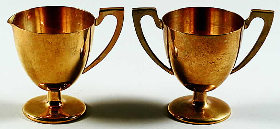 Regal (Dirigold, Hollowware) Creamer & Open Sugar Set by Dirilyte-Dirigold-1