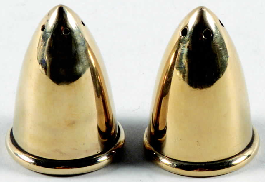 Regal (Dirigold, Hollowware) Mini Bullet Shape Salt and Pepper by Dirilyte-Dirigold-1