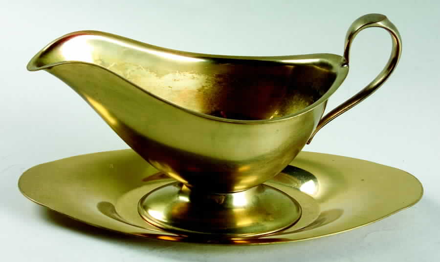Regal (Dirigold, Hollowware) Gravy Boat and Underplate by Dirilyte-Dirigold-1