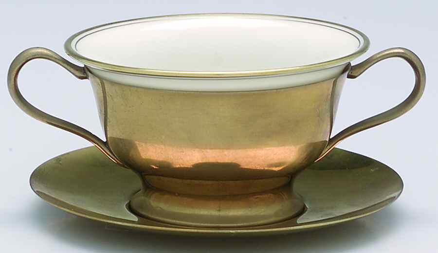 Regal (Dirigold, Hollowware) Bouillon Cup with Liner & Underplate by Dirilyte-Dirigold-1
