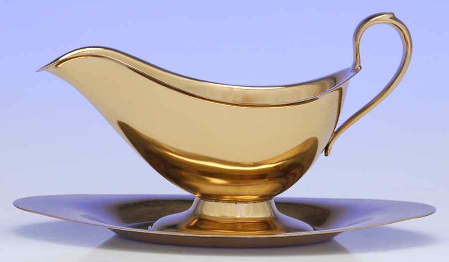 Regal (Dirigold, Hollowware) Gravy Boat & Underplate by Dirilyte-Dirigold-1