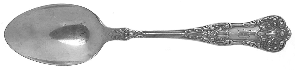 New King (Sterling, 1898, Monograms) Teaspoon by Dominick & Haff-1