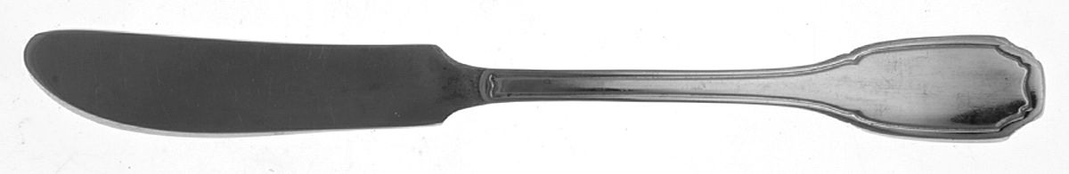 Chapelle (Stainless) Flat Handle Butter Spreader by DJ (Flatware)-1