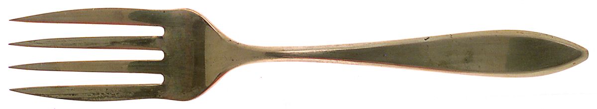 Regal (Dirigold, No Clover) Medium Solid Cold Meat Serving Fork by Dirilyte-Dirigold-1