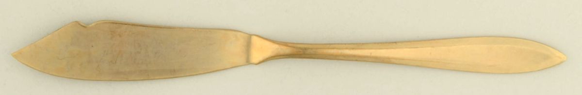 Regal (Dirigold, Clover Backstamp) Individual Solid Fish Knife by Dirilyte-Dirigold-1