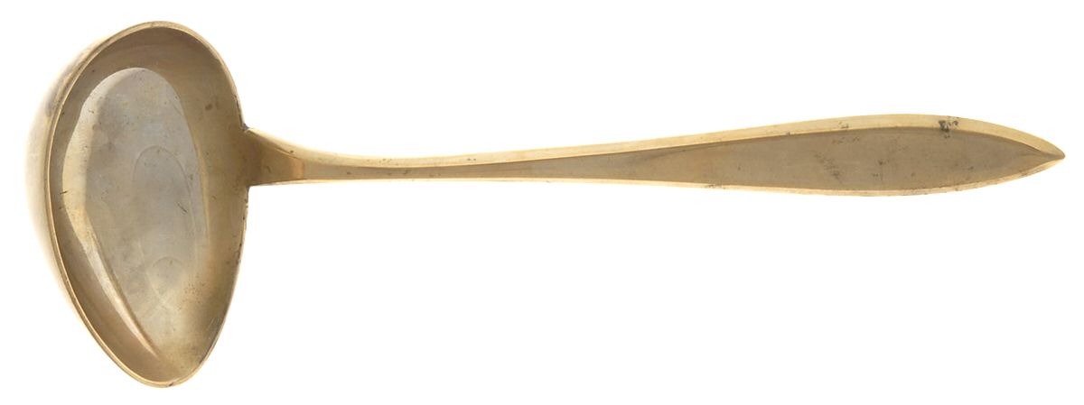 Regal (Dirimetal, Sweden, Possible Clover Backstamp) Solid Gravy Ladle by Dirilyte-Dirigold-1