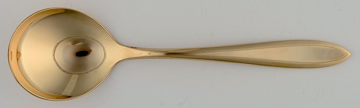 Regal (Dirimetal, Sweden, Possible Clover Backstamp) Round Bowl Soup Spoon (Cream Soup) by Dirilyte-Dirigold-1