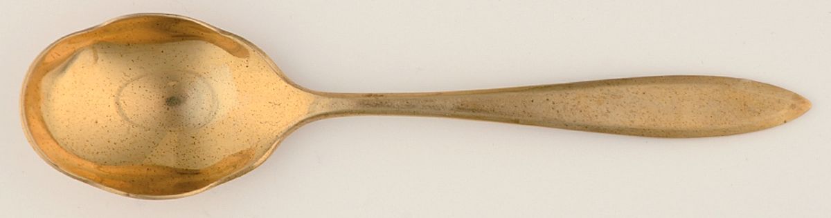 Regal (Dirimetal, Sweden, Possible Clover Backstamp) Sugar Shell Spoon by Dirilyte-Dirigold-1