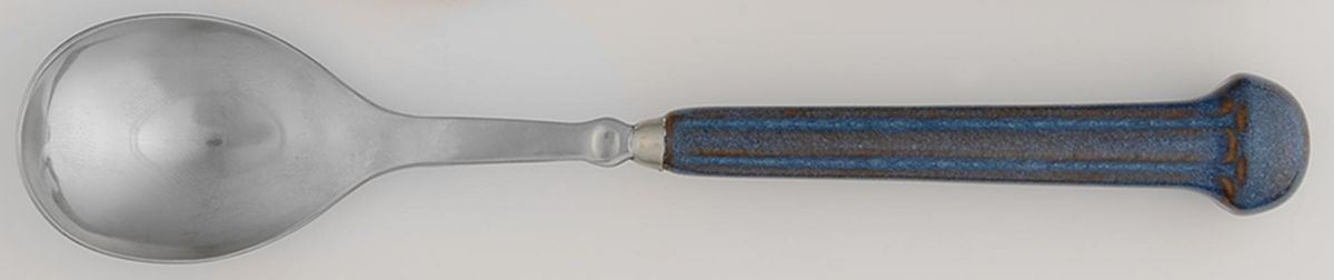 Regency-Blue (Stainless) Place/Oval Soup Spoon by Denby-1