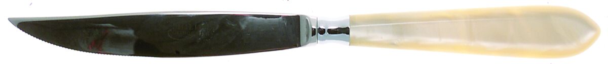 Omega-Pearl (Stainless) Individual Steak Knife Hollow Handle by Philippe Deshoulieres-1
