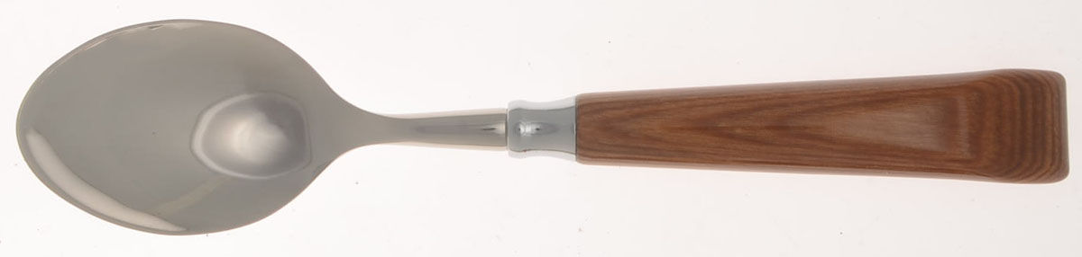 Orio-Wood (Stainless) Place/Oval Soup Spoon by Philippe Deshoulieres-1