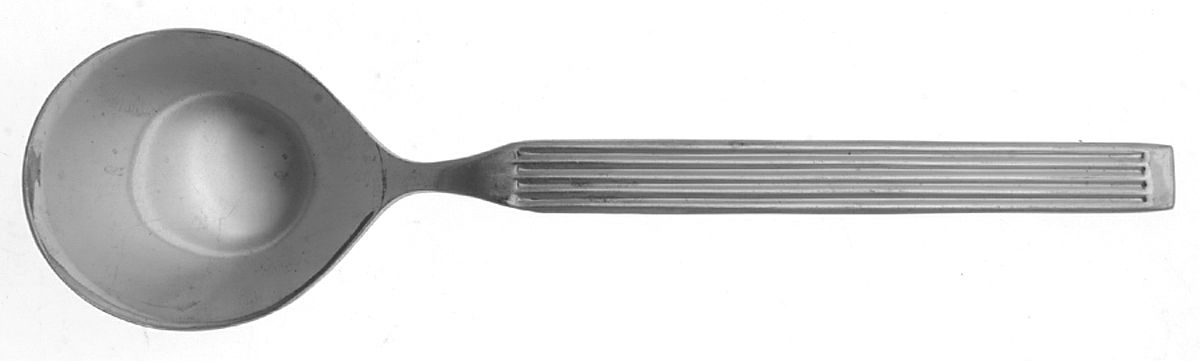 Linnea (Stainless) Round Bowl Soup Spoon (Cream Soup) by Delco-1