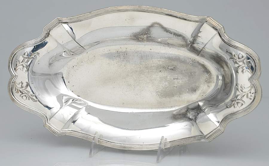 Silverplate Hollowware 13" Bread Tray by Derby Silver Company-1
