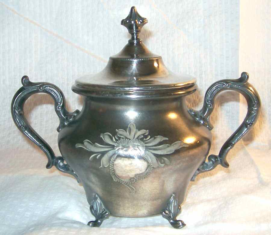 2658 (Silverplate, Hollowware) Sugar Bowl & Lid by Derby Silver Company-1