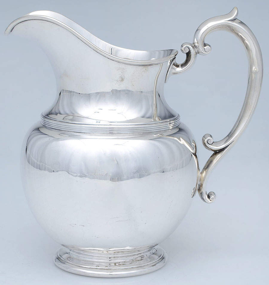 608 (Sterling, Hollowware) 80 Oz Water Pitcher by Durgin-1