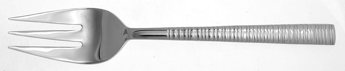 Tronada (Stainless) Large Solid Cold Meat Serving Fork by Dansk-1
