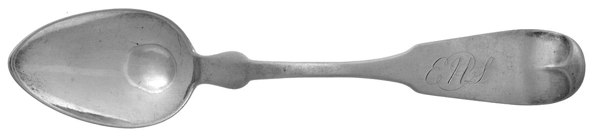 Coin Silver Flatware Teaspoon by Daniel Booth Hempsted-1