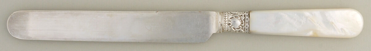 Pearl Handle 2 (Sterling) Pearl Handle Individual Dessert Knife by Dame Stoddard & Kendal-1