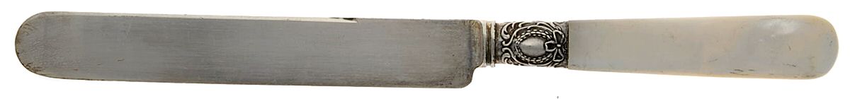 Pearl Handle Flatware 1 (Sterling) Old French Hollow Knife by Dillon, Hancher & Co-1