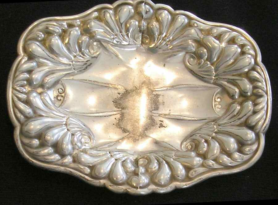 1508 (Silverplate, Hollowware) Silverplate Bon Bon Bowl by Derby Silver Company-1