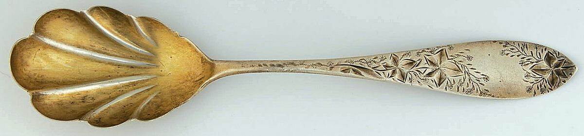 DGA6 (Sterling) Sugar Shell Spoon by Davis & Galt-1