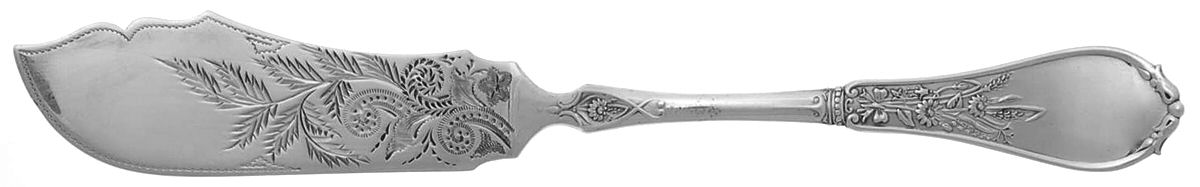DDH1 (Coin) Flat Handle Bright Cut Master Butter by Daniel G Hall-1