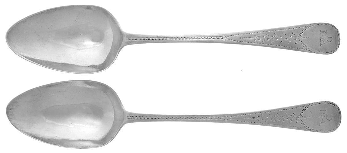 DU1 (Sterling) Tablespoon (Serving Spoon) - Set of 2 by Duncan Urquhart & Napthali Hart-1