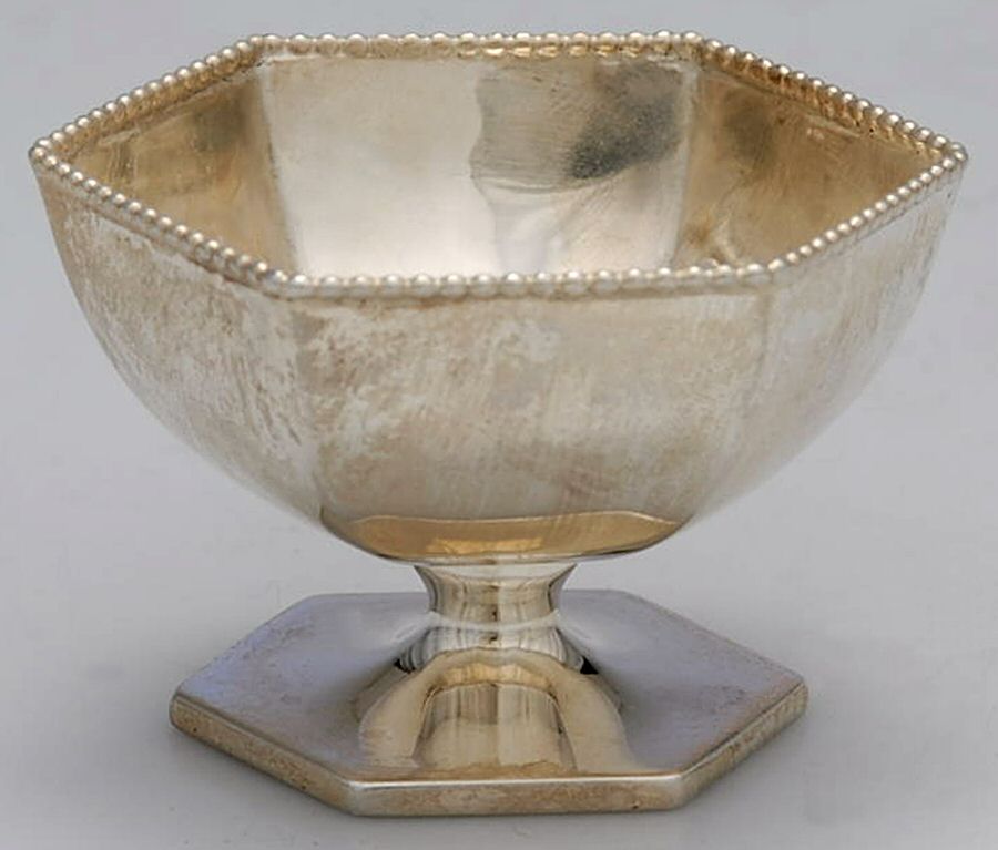 829 (Sterling, Hollowware) Open Salt Individual by Daniel Low & Co-1