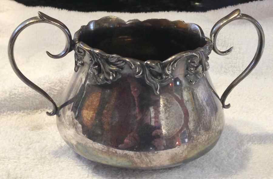 01609 (Silverplate, Hollowware) Silverplate Open Sugar Bowl by Derby Silver Company-1
