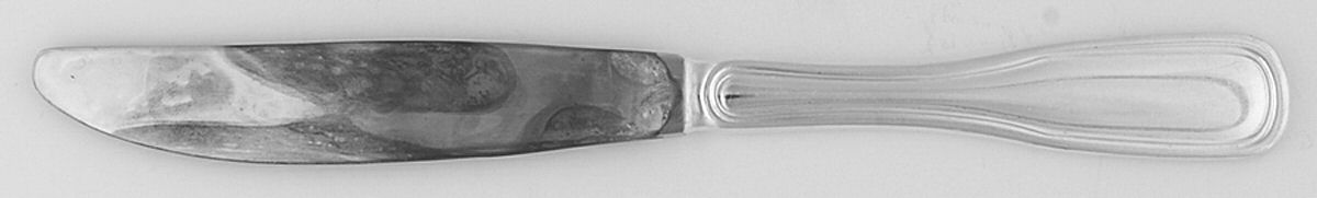 DJ18 (Silverplate) Modern Hollow Butter Spreader (Stainless) by DJ (Flatware)-1