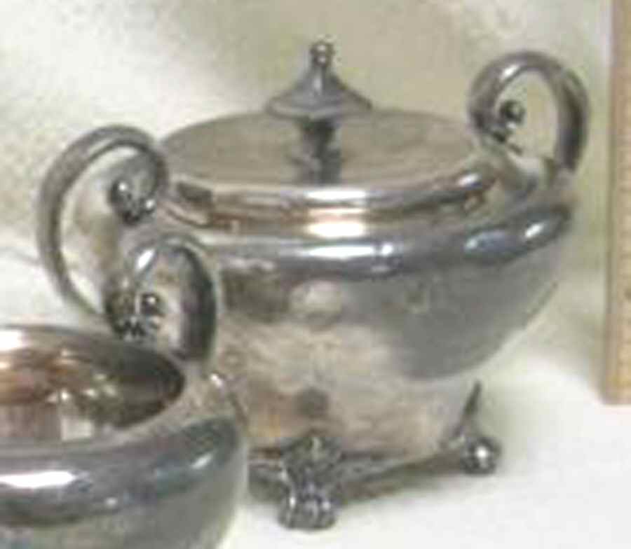 01656 (Silverplate, Hollowware) Sugar Bowl & Lid by Derby Silver Company-1