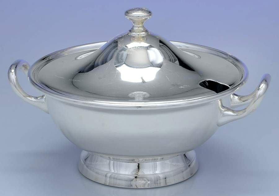 Silverplate Hollowware Small Tureen No Lid by DJ (Flatware)-1