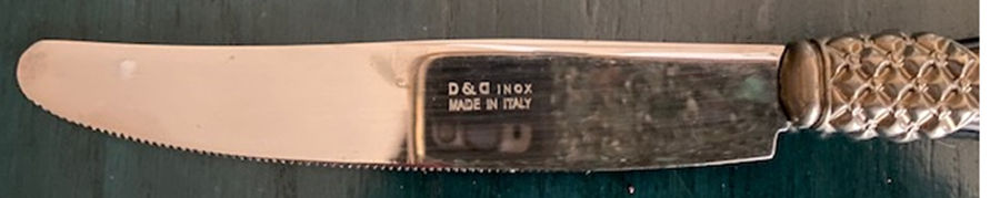 Roma-Brown (Silverplate) New French Hollow Knife by Domus & Design-1