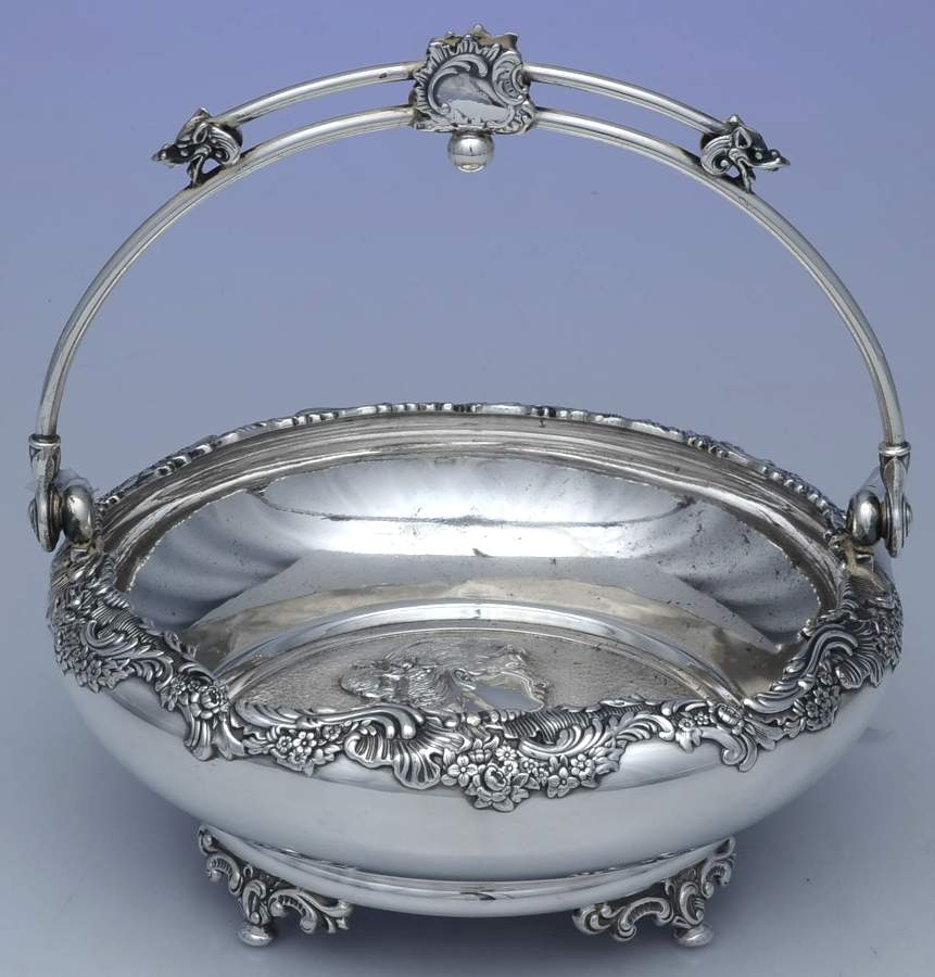 1057 (Silverplate, Hollowware) 8" Round Handled Bowl by Derby Silver Company-1