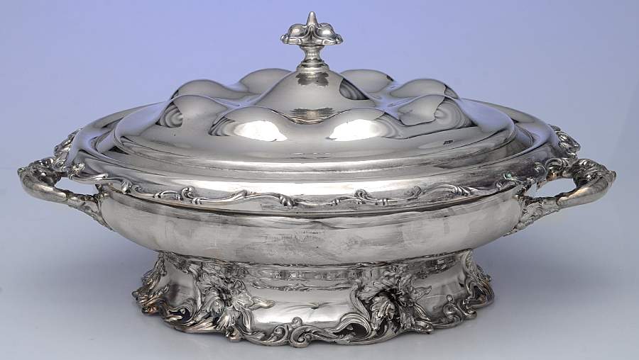 2855 (Silverplate, Hollowware) 3 Part Round Covered Casserole by Derby Silver Company-1
