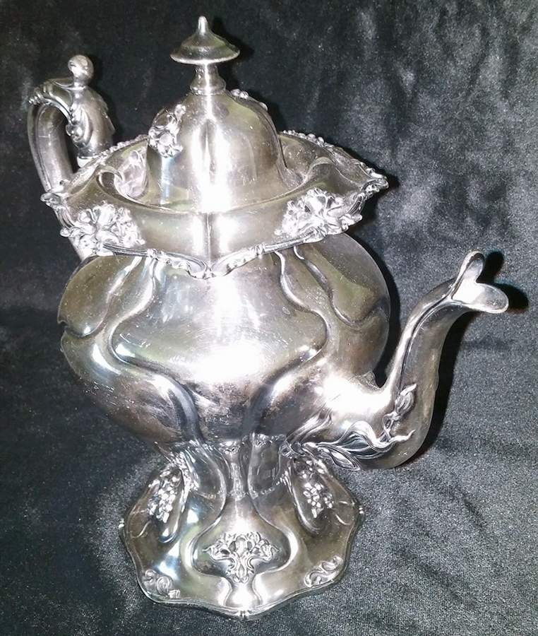 1612 (Silverplate, Hollowware) Teapot by Derby Silver Company-1